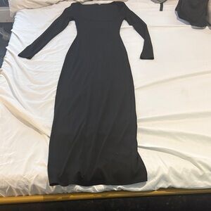 Fashion Nova Classic Black Long Sleeve Dress